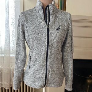 Nautica Women's Heathered Gray Utility Jacket